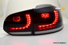 SW-Celi LED taillights for Golf 6 08-12 black/smoke/white with LED wiper indicator