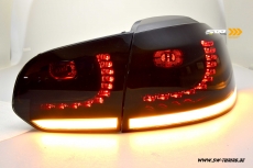 SW-Celi LED taillights for Golf 6 08-12 black/smoke/white with LED wiper indicator