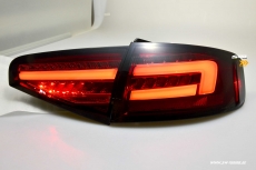 SW-Celi LED Rckleuchten Audi A4 B8 8K Limo Facelift 12-15 red/smoke LED Wischblinker fr Serien LED