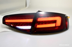 SW-Celi LED Rckleuchten Audi A4 B8 8K Limo Facelift 12-15 red/smoke LED Wischblinker fr Serien LED