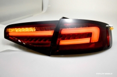 SW-Celi LED Rckleuchten Audi A4 B8 8K Limo Facelift 12-15 red/smoke LED Wischblinker fr Serien LED