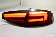 SW-Celi LED Rckleuchten Audi A4 B8 8K Limo Facelift 12-15 red/smoke LED Wischblinker fr Serien LED
