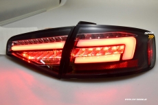 SW-Celi LED Rckleuchten Audi A4 B8 8K Limo Facelift 12-15 Black/clear LED Wischblinker fr Serien LED
