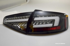 SW-Celi LED Rckleuchten Audi A4 B8 8K Limo Facelift 12-15 Black/clear LED Wischblinker fr Serien LED