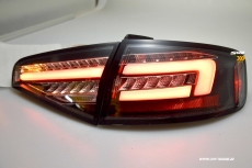 SW-Celi LED Rckleuchten Audi A4 B8 8K Limo Facelift 12-15 Black/clear LED Wischblinker fr Serien LED