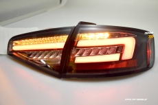 SW-Celi LED Rckleuchten Audi A4 B8 8K Limo Facelift 12-15 Black/clear LED Wischblinker fr Serien LED