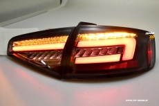SW-Celi LED Rckleuchten Audi A4 B8 8K Limo Facelift 12-15 Black/clear LED Wischblinker fr Serien LED