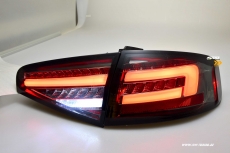 SW-Celi LED Rckleuchten Audi A4 B8 8K Limo Facelift 12-15 smoke LED Wischblinker fr Serien LED