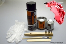 Bremssattel Lack-Set rot racing rosso glnzend 7 teilig Foliatec 575ml (100ml/5,21EUR)