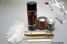 brake caliper paint set pure white 7 pieces Foliatec 575ml (100ml/5,21)