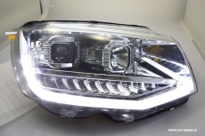 SW-DRLTube Scheinwerfer fr VW T6 Typ SG 16-20 LED Tagfahrlicht Lighttube Wischblinker chrom