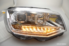 SW-DRLTube Scheinwerfer fr VW T6 Typ SG 16-20 LED Tagfahrlicht Lighttube Wischblinker chrom