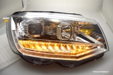 SW-DRLTube Scheinwerfer fr VW T6 Typ SG 16-20 LED Tagfahrlicht Lighttube Wischblinker chrom