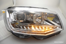 SW-DRLTube Scheinwerfer fr VW T6 Typ SG 16-20 LED Tagfahrlicht Lighttube Wischblinker chrom