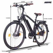 NCM-E-Bike Venice Plus 28 Zoll E-Trekking Urban Mattschwarz