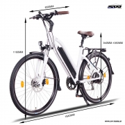 NCM-E-Bike MILANO PLUS 28 ZOLL TREKKING WEISS