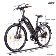 NCM-E-Bike MILANO PLUS 28 ZOLL TREKKING schwarz