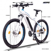 NCM-E-MTB Moskow Plus 29 Zoll E-Mountainbike weiss-blau