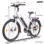 NCM-E-Bike MILANO PLUS 26 ZOLL TREKKING WEISS