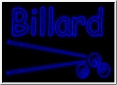 LED Schild fr Billard, Neon Leuchtschrift Werbung