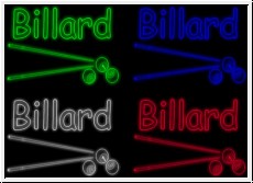 LED Schild fr Billard, Neon Leuchtschrift Werbung