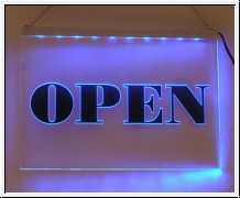 LED Schild  fr Open Spezial Werbeschild