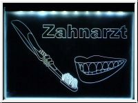 LED Schild fr Zahnarzt Werbeschild ( NEON ) Gravur Acryl