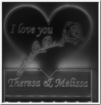 Herz-Schild Wunschname (Ausgeschnitten)