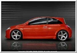 Renault Megane 2 02-06 Seitenschweller Speed-Line inkl Teileguta