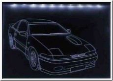 Led Schild mit Gravur fr Mitsubishi Eclipse 16V