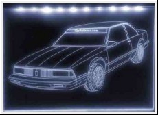 Led Schild mit Gravur US Car