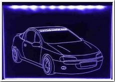 Led Schild mit Gravur fr Opel Tigra 16V