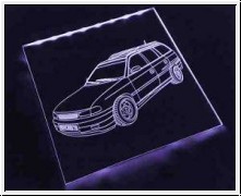 Led Schild mit Gravur fr Opel Astra F Caravan 16V GSI