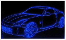 Led Schild mit Gravur fr Nissan 350Z