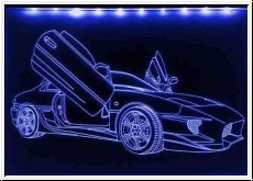 Led Schild mit Gravur fr Toyota MR2 Extreme