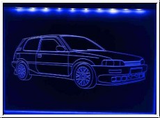 Led Schild mit Gravur fr Toyota Corolla
