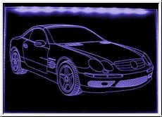 Led Schild mit Gravur fr Mercedes Benz V8