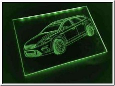 Led Schild mit Gravur fr Ford Mondeo ST