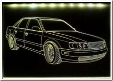 Led Schild mit Gravur fr Audi A6 S6 100 Tuning