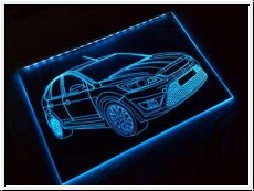 Led Schild mit Gravur fr Ford Focus ST XTREME