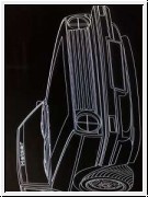 Led Schild mit Gravur fr VW Golf 2 GTI GT CL