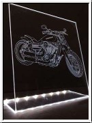 Led Schild mit Fanschild fr HARLEY DAVIDSON CHOPPER BIKE