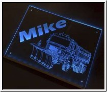 Led Schild mit TRUCK 3 + Ihren Wunschnamen