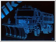 Led Schild mit TRUCK 3 + Ihren Wunschnamen