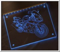 Led Sign with FanSign fr Suzuki SV650s Motorrad Bike