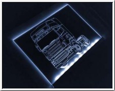 Led Schild mit Truck 2 mit LKW + Ihren Wunschnamen