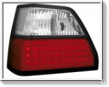 LED Rckleuchten VW Golf II   red/crystal