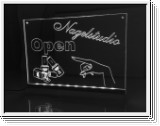 LED Schild Nagelstudio Aufsteller + Aufhnger