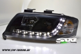 SW-Light Scheinwerfer Audi A6 4B/C5 97-01 LED TFL-Optik  black