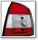 LED Rckleuchten fr Opel Astra G 98-04 Lim/Flieheck red/crystal